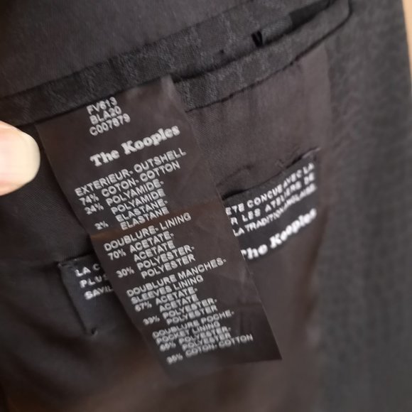 The Kooples Black Suit Jacket - Picture 3 of 5